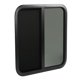 thumbnail image 1 of Ventana para RV con esquinas redondeadas, ventana corrediza horizontal para RV, ventana negra para RV, ventana modificada para RV, eficiencia óptima, 1 of 9