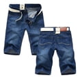 thumbnail image 1 of Bermudas Para Hombre Jeans Holgados De Talla Grande La Moda, 1 of 5