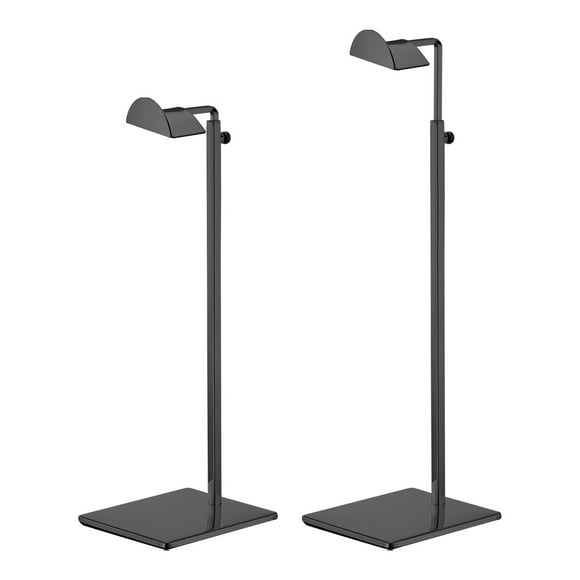 Unique Bargains Purse Display Stand Set 2 Pack Metal Adjustable Height Handbag Rack Single Hook Holder for Boutique Store Black