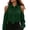 Green, variant on Women's Solid Off the Shoulder Long Sleeve Blouse with Tie Neck Elegant Casual Shirt for Office, Date Night Parties