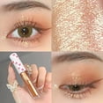 thumbnail image 1 of Fard à paupières liquide, surligneur, flocons imperméables et durables, paillettes monochromes scintillantes, maquillage de ver à soie, 1 of 5