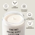thumbnail image 3 of 7oz White Matte Glass Candle, Lavender Scented, Aromatherapy Candle for Home, Amazing Gift for Men Women, 3 of 7