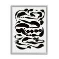 thumbnail image 4 of Stupell Industries Contemporary Black Ink Shapes Minimal Abstract Design Framed Wall Art, 16 x 20, Design by Amy Brinkman, 4 of 5