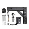 thumbnail image 3 of Adjustable 4 Level Trailer 10 Inch Drop Hitch Ball Mount Tow for 2 Inch Receiver RV Parts Camper Caravan Accessories, 3 of 6