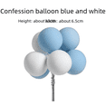 thumbnail image 4 of Globo de colores para decoración de pasteles, globo de arcilla pegajosa con luz enchufable, globo de confesión, fiesta de cumpleaños, postre, vestido, tarjeta de inserción, 4 of 6