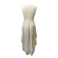 thumbnail image 6 of NMMUED Western Dress Pleated Dress for Women Lace Dress a Line Dresses for Women Vintage Dress for Women, Beige M, 6 of 7