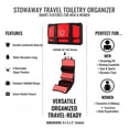 thumbnail image 5 of Compact Hanging Travel Toiletry Bag – Fold-Flat Organizer with Multiple Pockets, Water-Repellent Case for Travel & Everyday Use, 5 of 9