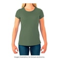 thumbnail image 3 of Playera Fruit Of The Loom para Mujer, Cuello Redondo Manga Corta Verde Talla  CH, 3 of 4
