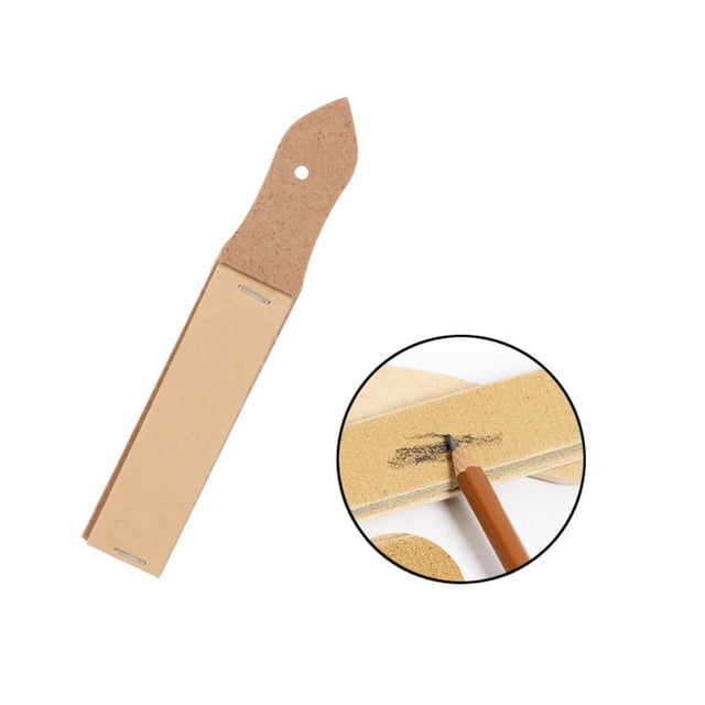 1 Unid Papel De Lija Puntero De Lápiz Sacapuntas De Lápiz Herramientas De Dibujo De Bocetos 12 Hojas Macarena Puntero de lápiz
