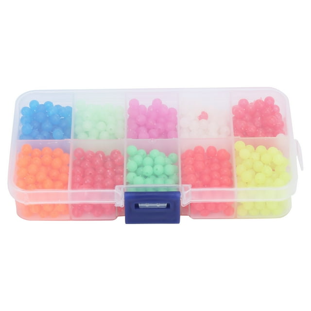 Fishing Beads, Durable Bright Color Fishing Beads Set Easy To Use Long Luminous Time For Fishing For Stopper Beads Set A