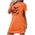 thumbnail image 3 of Wensltd Womens Nightgown Soft Short Sleeve Halloween Pajamas Women Cute Print Nightdress, 3 of 3
