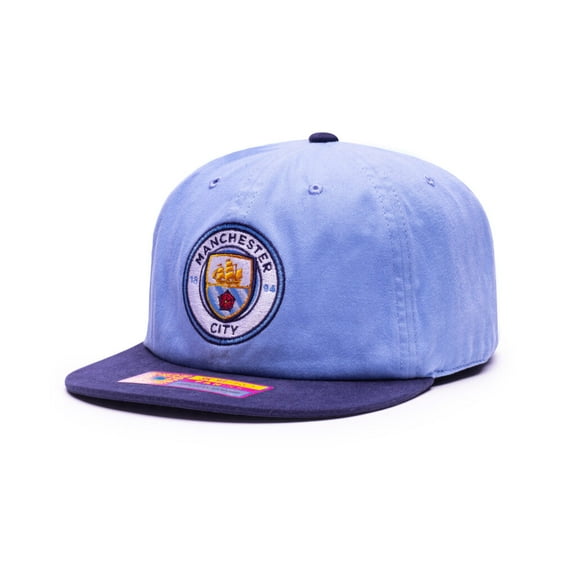 Manchester City - Swingman Flat Peak Snapback Hat (Fan Ink)
