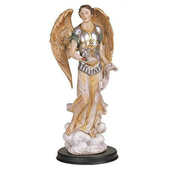 StealStreet SS-G-212.54 Archangel Gabriel Holy Figurine Religious Decor, 12"