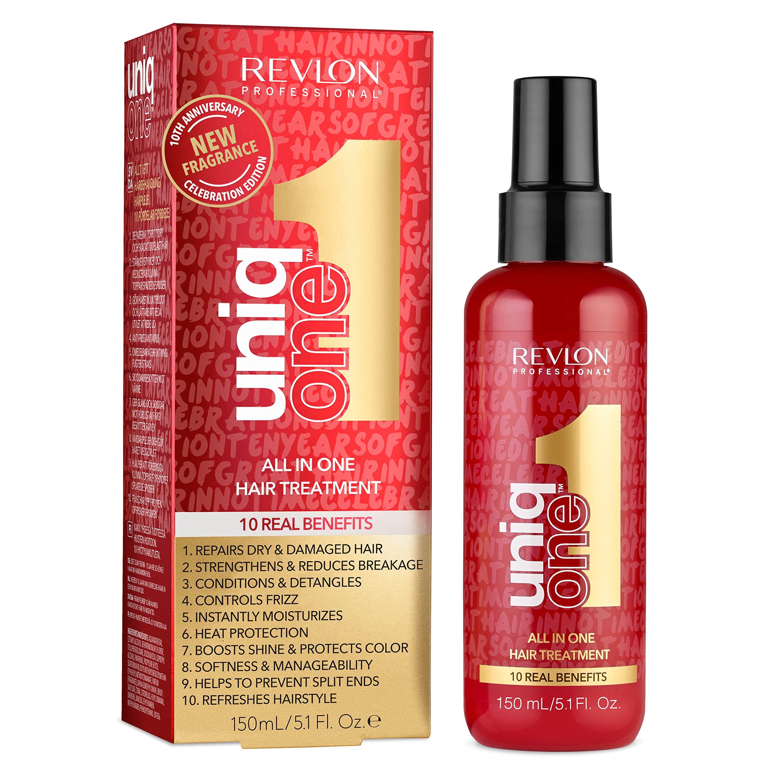 Revlon UniqOne Celebration Leave-In Hair Treatment, 5.1 oz photo 5