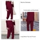 thumbnail image 5 of Mujeres 2 unidades traje suelto elástico con estilo de manga larga pullover pantalones otoño loungewear pijamas Set, 5 of 6