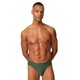 thumbnail image 3 of SKINY Slips para hombre, pack de 2 – slip brasileño, algodón stretch, single jersey Verde oliva/Blanco L (Large), 3 of 5