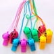 thumbnail image 2 of KAKOWELY 100 silbatos con cordón, silbato de fútbol, suministros para fiestas de fútbol, recuerdos de fiesta de fútbol, 2 of 4