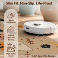 thumbnail image 5 of Design&I 2'x3' Washable Accent Rug Pet Friendly & Non-Slip Built-In Grip Beige Orange Halloween Themed Festive Design Featuring Ghosts, Pumpkins, Cats, for Kitchen, Station, 5 of 6