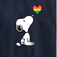 thumbnail image 3 of Peanuts - Snoopy Rainbow Heart - Toddler & Youth Crewneck Fleece Sweatshirt, 3 of 6