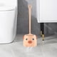 thumbnail image 4 of Juego de cepillos de inodoro compactos con depósito de agua extraíble | Cepillo de baño moderno para inodoros y lavabos | Mango ergonómico y cerdas suaves | Azul, blanco o rosa, 4 of 7