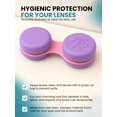 thumbnail image 3 of Estuche para lentes de contacto SPORTS WORLD VISION morado, a prueba de fugas, 3 of 8