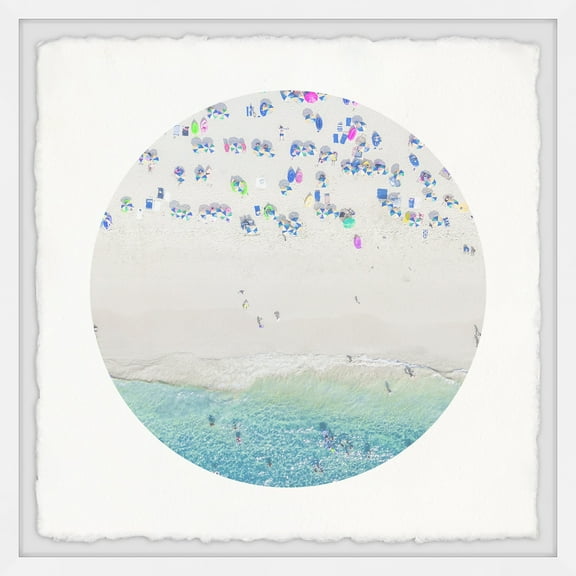 Marmont Hill Blues by the Beach Framed Wall Art, 12" x 12"