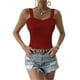 thumbnail image 1 of Camiseta sin mangas de verano para mujer, camiseta sin mangas con tirantes de punto acanalado, camiseta sin mangas elástica ajustada para mujer, 1 of 6