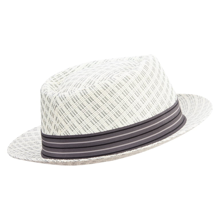 Big Size Wove Paper Straw Wide Brim Porkpie Upbrim Fedora  display picture 3