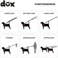 thumbnail image 5 of DDOXX Nylon Dog Leash 3way Adjustable 66 ft for Dogs Large Small Double Dog, 5 of 6