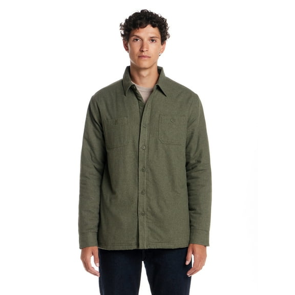 Frontier Threads Men's Sherpa-Lined Solid Shirt Jacket