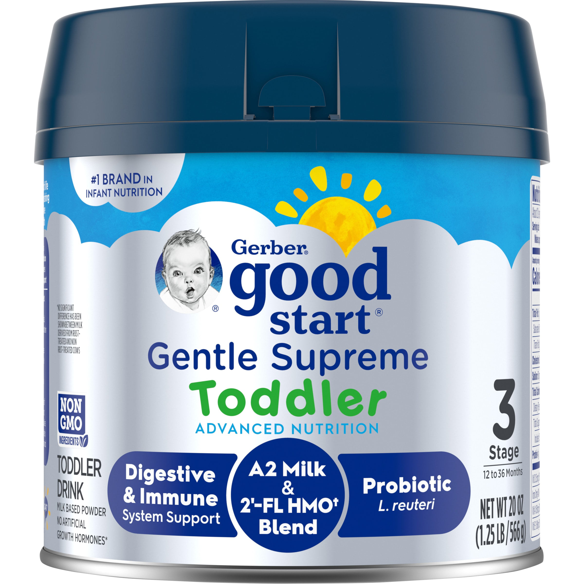 Gerber Good Start Premium Powder Formula Toddler Drinkwith A2 Advanced for Digestive Support, 20 oz Canister