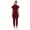 thumbnail image 2 of Wholesale Fashion Scrub Suits Dental Hospital Uniform Set Solid Color Surgical Gown Pocket V-Neck Scrubs Sets For Women Joggers Pants Suit, 2 of 9