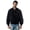 Black, variant on Men's Baseball Suede Leather Jacket, XL, Black