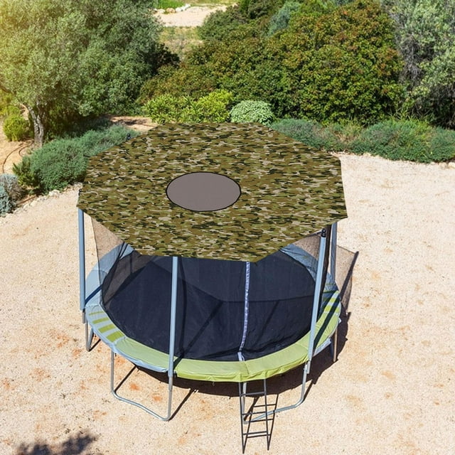 Cubierta solar para trampolín,Toldo Accesorios fáciles de instalar,Toldo de cubierta de protección solar a prueba de desgarros para patio trasero al Diámetro 12 pies