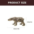 thumbnail image 2 of FONDOTIN 1Set Bear Figurines Golden Shaped Home And Office 4.8x2.6x2.4in, 2 of 8