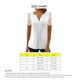 thumbnail image 4 of Blusa de encaje floral para mujer, camiseta frontal elegante con botones plisados de manga corta para verano, 4 of 4