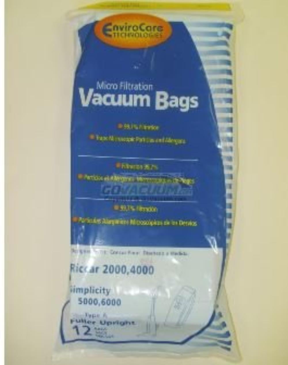 EnviroCare Replacement Vacuum Bags for Carpet Pro Uprights CPU 12 Pack 