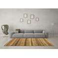 thumbnail image 3 of Ahgly Company Indoor Rectangle Abstract Brown Modern Area Rugs, 8' x 10', 3 of 4