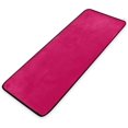 thumbnail image 6 of SKYSONIC Kitchen Rugs,Dark Pink Non Slip Washable Cushioned Carpets Polyester AntiFatigue Comfort Porch Floor Mat Doormat Christmas Decoration 39×20 in, 6 of 7