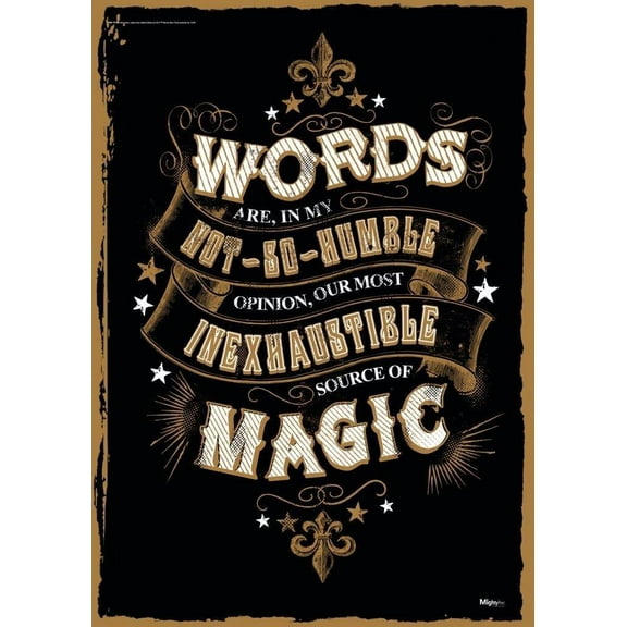MightyPrint Harry Potter (Magic Words) Graphic Art