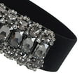 thumbnail image 7 of Prolriy Belts for Women Fashion Crystal Beaded Elastic Wide Belts for Daily Travel Womens Belt Grey, 7 of 7