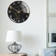 thumbnail image 4 of Elegante reloj de pared redondo con estampado de mármol decorativo, reloj silencioso analógico s pulgadas para el hogar, Negro Sunnimix Reloj de pared, 4 of 7