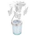 thumbnail image 4 of Candelabro giratorio: Candelabro giratorio de metal con forma de mariposa para decoración del hogar, bodas, fiestas, centros de mesa navideños., 4 of 6
