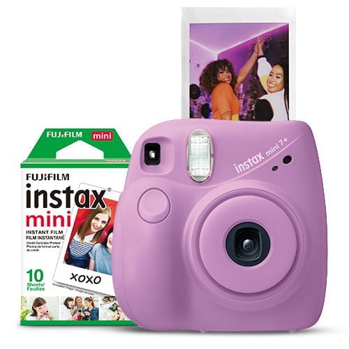 Fujifilm Instax Mini 7+ Instant Film Camera with 10 Exposure Film Bundle