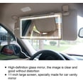 thumbnail image 3 of Car Vanity Mirror, Touchscreen Adjustable Light Quality ABS and Glass Sun-Shading Cosmetic Mirror with LED Light for Car for Selfies for Make-up, 3 of 8