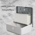 thumbnail image 3 of Hand Towel Dispenser, Hand Towel Dispenser, Wall Mounted Paper Dispenser, for C-Folded, Z-Folded Hand Towels, for Bathroom, Office and Kitchen, 200 Prints - White, 3 of 5