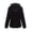 Black, variant on Women Faux Fur Coat Fleece Fuzzy Hood Fluffy Shaggy Shearling Sherpa-Lined Jacket