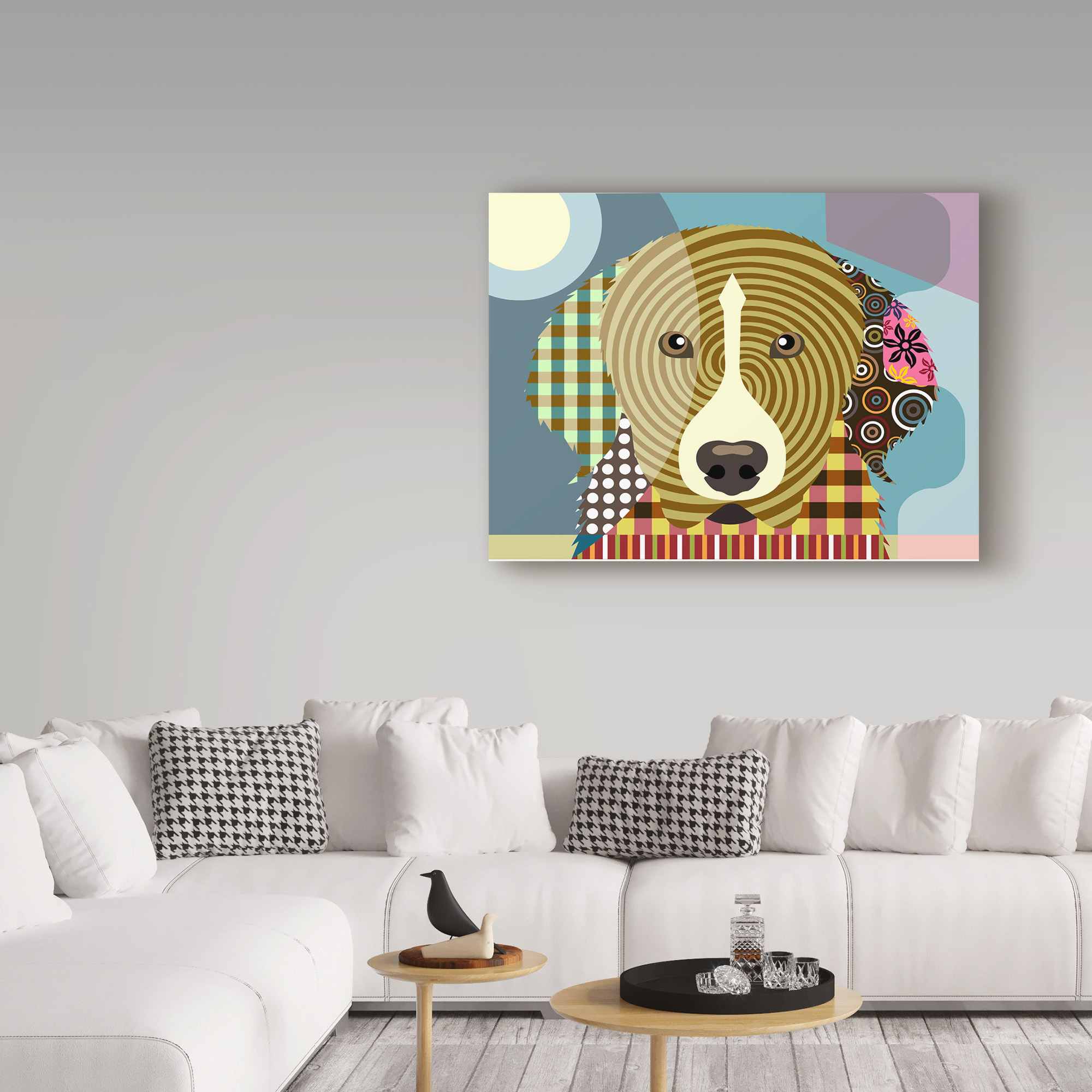 Trademark Fine Art 'Great Pyrenees' Canvas Art by Lanre Adefioye