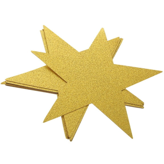 TABLZONE 80PCS Cardstock Stars Golden Paper Stars for DIY Craft Projects School Chalkboard Decor