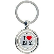 I Love New York Double Spinner Keychain, New York Keychains, NYCity Souvenirs, NY Keychain